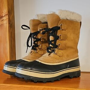 Sorel Caribou Suede Tan Leather Insole